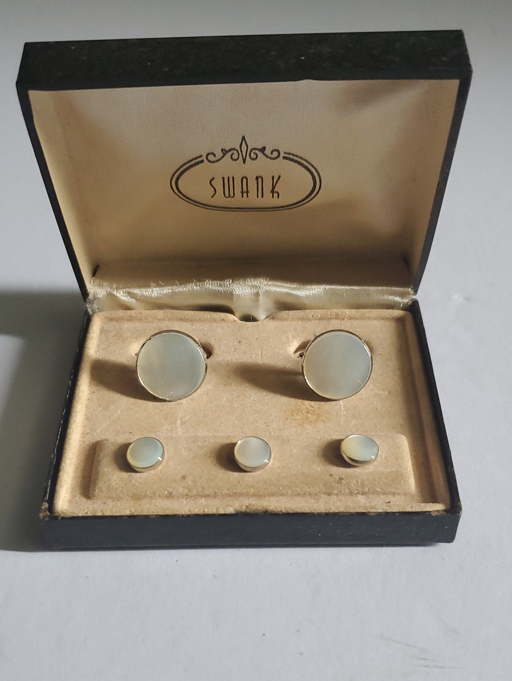 Vintage SWANK Men's Cufflink snd Stud Set